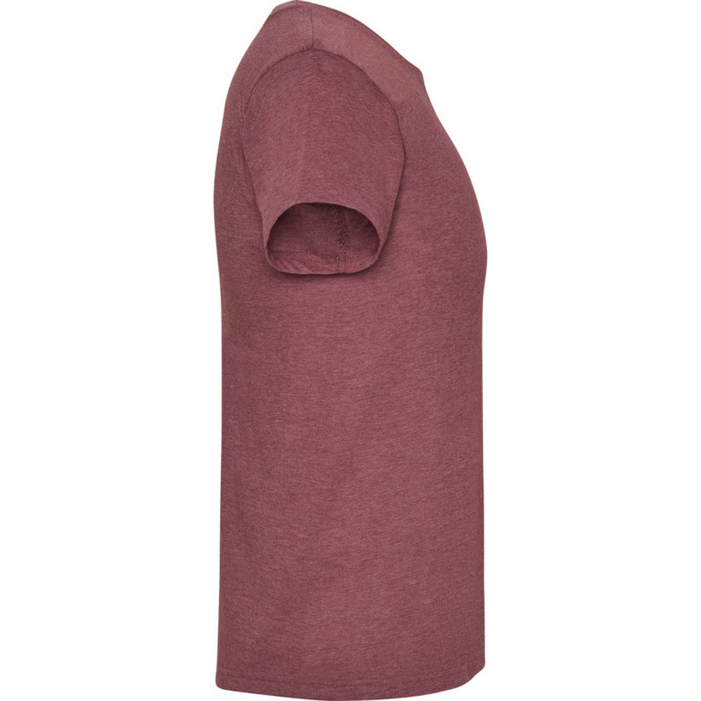 Garnet - Side - Roly Mens Fox Heather Short-Sleeved T-Shirt