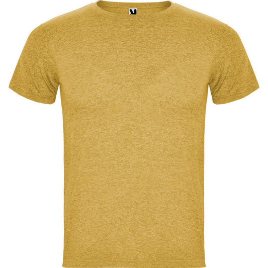 Heather Mustard - Front - Roly Mens Fox Heather Short-Sleeved T-Shirt