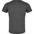 Black Heather - Back - Roly Mens Fox Heather Short-Sleeved T-Shirt
