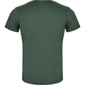Bottle Green - Back - Roly Mens Fox Heather Short-Sleeved T-Shirt