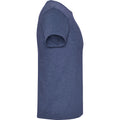 Denim Blue - Side - Roly Mens Fox Heather Short-Sleeved T-Shirt