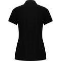 Solid Black - Back - Roly Womens-Ladies Pegaso Premium Short-Sleeved Polo Shirt