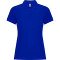 Blue - Front - Roly Womens-Ladies Pegaso Premium Short-Sleeved Polo Shirt