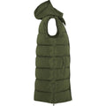 Military Green - Side - Roly Womens-Ladies Reine Insulated Body Warmer