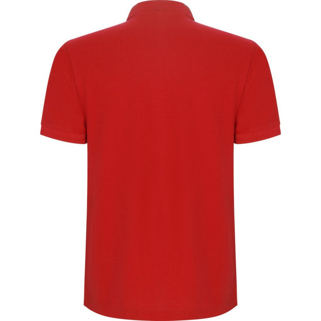 Red - Back - Roly Childrens-Kids Pegaso Premium Short-Sleeved Polo Shirt