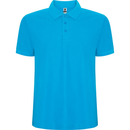 Turquoise - Front - Roly Childrens-Kids Pegaso Premium Short-Sleeved Polo Shirt