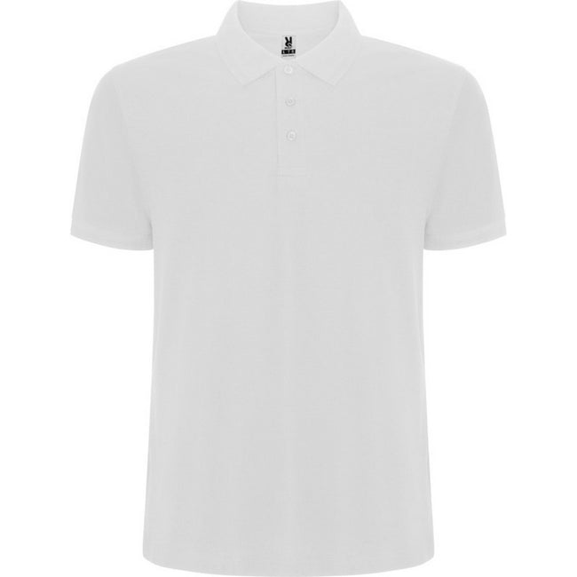White - Front - Roly Childrens-Kids Pegaso Premium Short-Sleeved Polo Shirt