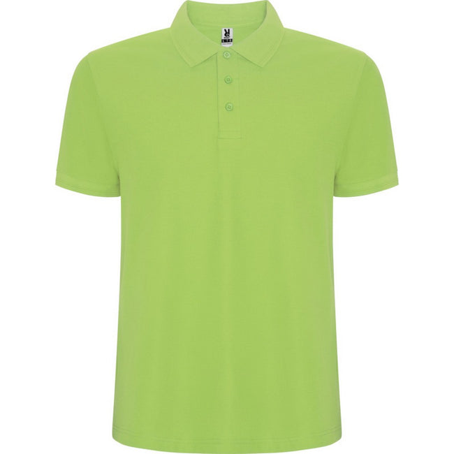 Mantis Green - Front - Roly Childrens-Kids Pegaso Premium Short-Sleeved Polo Shirt