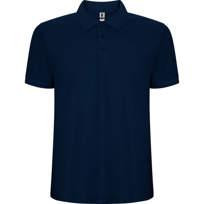 Navy Blue - Front - Roly Childrens-Kids Pegaso Premium Short-Sleeved Polo Shirt