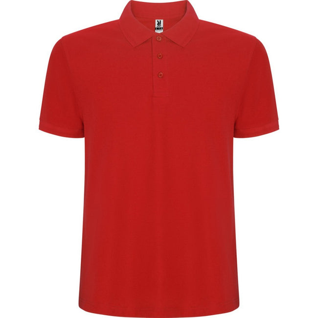 Red - Front - Roly Childrens-Kids Pegaso Premium Short-Sleeved Polo Shirt