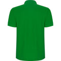 Grass Green - Back - Roly Mens Pegaso Premium Short-Sleeved Polo Shirt