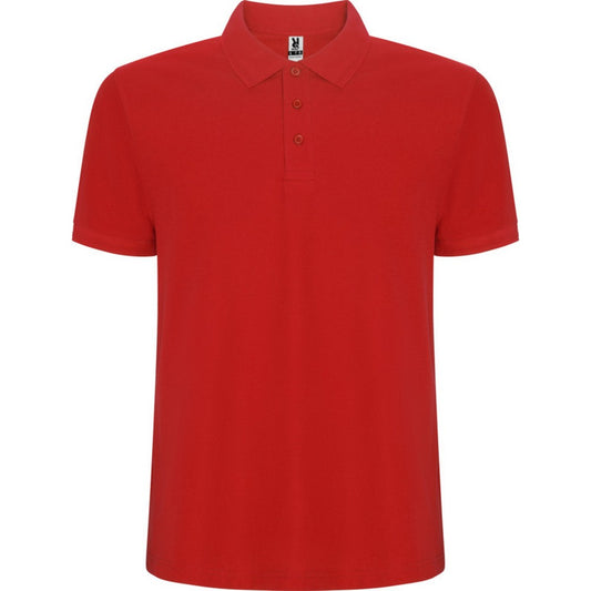 Red - Front - Roly Mens Pegaso Premium Short-Sleeved Polo Shirt