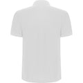 White - Back - Roly Mens Pegaso Premium Short-Sleeved Polo Shirt