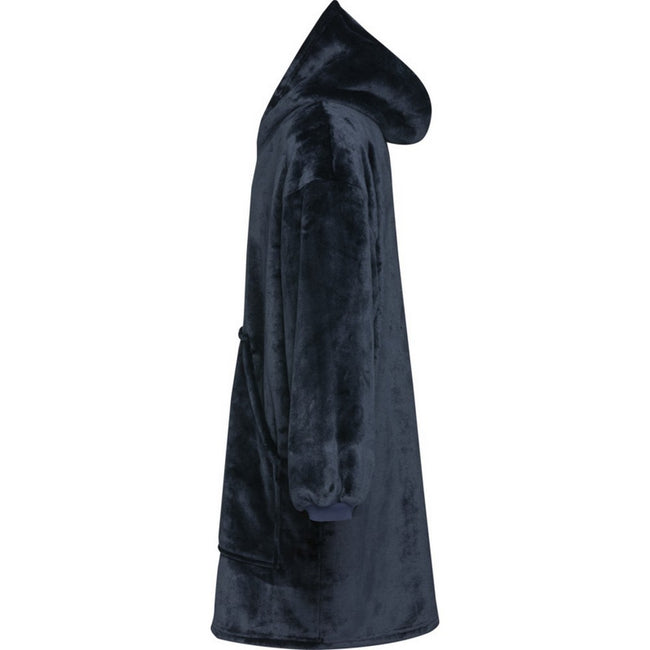 Dark Blue - Lifestyle - Unisex Adult Denali Hoodie Blanket