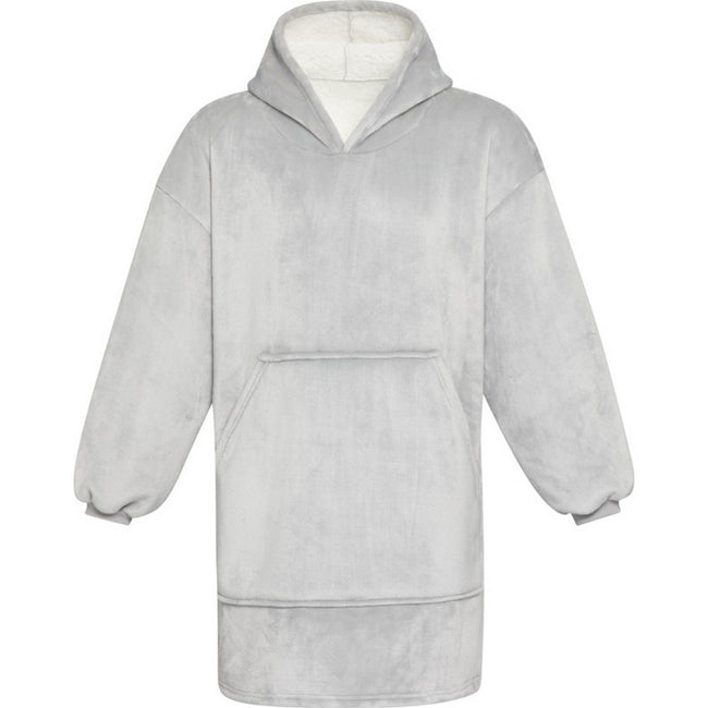 Grey - Front - Unisex Adult Denali Hoodie Blanket