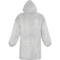Grey - Back - Unisex Adult Denali Hoodie Blanket