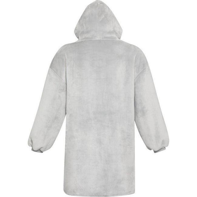 Grey - Back - Unisex Adult Denali Hoodie Blanket