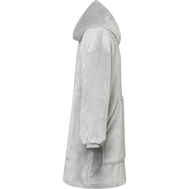 Grey - Side - Unisex Adult Denali Hoodie Blanket