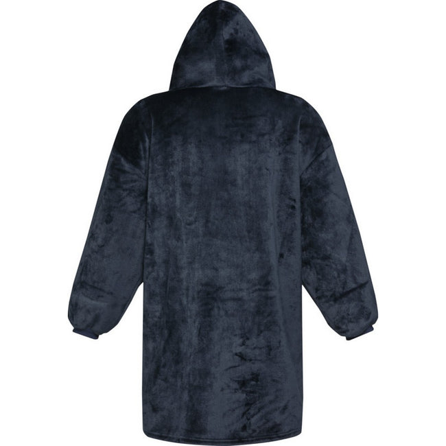 Dark Blue - Back - Unisex Adult Denali Hoodie Blanket