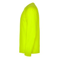 Fluorescent Yellow - Lifestyle - Roly Mens Montecarlo Long-Sleeved Sports T-Shirt