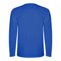 Blue - Back - Roly Mens Montecarlo Long-Sleeved Sports T-Shirt
