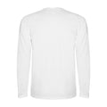 White - Back - Roly Mens Montecarlo Long-Sleeved Sports T-Shirt