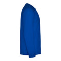 Blue - Side - Roly Mens Montecarlo Long-Sleeved Sports T-Shirt