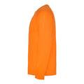 Fluorescent Orange - Lifestyle - Roly Mens Montecarlo Long-Sleeved Sports T-Shirt