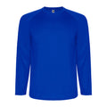 Blue - Front - Roly Mens Montecarlo Long-Sleeved Sports T-Shirt