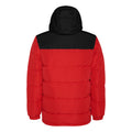 Red-Solid Black - Back - Roly Unisex Adult Tallin Insulated Jacket