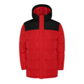 Red-Solid Black - Front - Roly Childrens-Kids Tallin Insulated Jacket