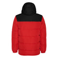 Red-Solid Black - Back - Roly Childrens-Kids Tallin Insulated Jacket