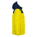 Yellow-Navy Blue - Side - Roly Childrens-Kids Tallin Insulated Jacket