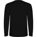 Solid Black - Back - Roly Childrens-Kids Montecarlo Long-Sleeved Sports T-Shirt