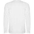 White - Back - Roly Childrens-Kids Montecarlo Long-Sleeved Sports T-Shirt