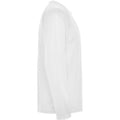 White - Side - Roly Childrens-Kids Montecarlo Long-Sleeved Sports T-Shirt