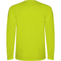 Fluorescent Yellow - Back - Roly Childrens-Kids Montecarlo Long-Sleeved Sports T-Shirt