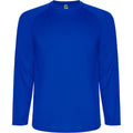 Blue - Front - Roly Childrens-Kids Montecarlo Long-Sleeved Sports T-Shirt