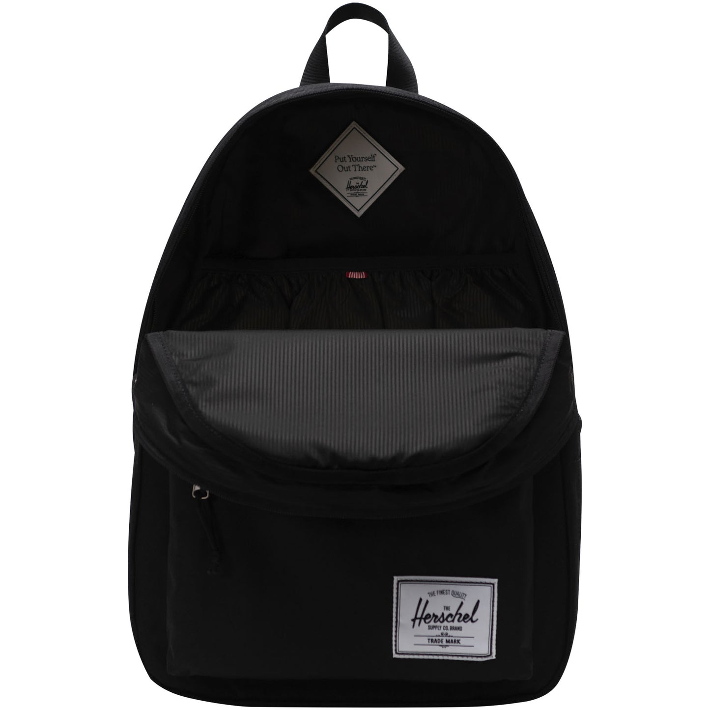 Solid Black - Side - Herschel Recycled 26L Laptop Backpack