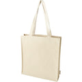 Natural - Front - Recycled Gusseted 14L Tote Bag