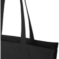 Solid Black - Side - Recycled Gusseted 14L Tote Bag