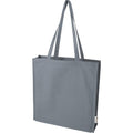 Grey - Front - Recycled Gusseted 14L Tote Bag
