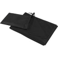 Solid Black - Back - Lucas RPET Sports Towel