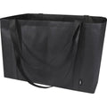 Solid Black - Back - Jumbo Non-Woven Recycled 65L Tote Bag