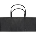 Solid Black - Side - Jumbo Non-Woven Recycled 65L Tote Bag