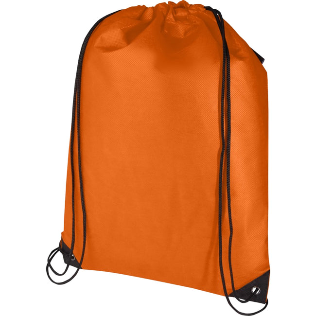 Orange - Front - Evergreen Recycled 5L Plain Drawstring Bag