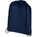 Navy - Front - Evergreen Recycled 5L Plain Drawstring Bag
