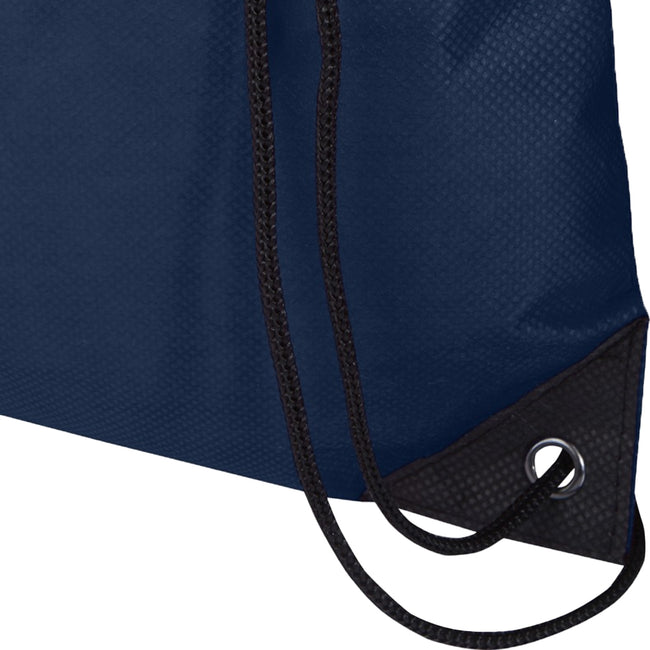 Navy - Back - Evergreen Recycled 5L Plain Drawstring Bag