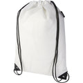White - Back - Evergreen Recycled 5L Plain Drawstring Bag