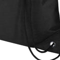 Solid Black - Side - Evergreen Recycled 5L Plain Drawstring Bag